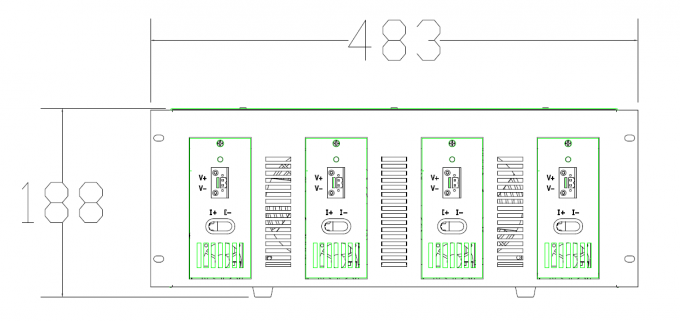 Tester 2 di capacità della batteria di alta precisione 10V20A (4ch) e del risparmio energetico (tipo di risposte)